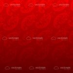 Red Floral Vector Background